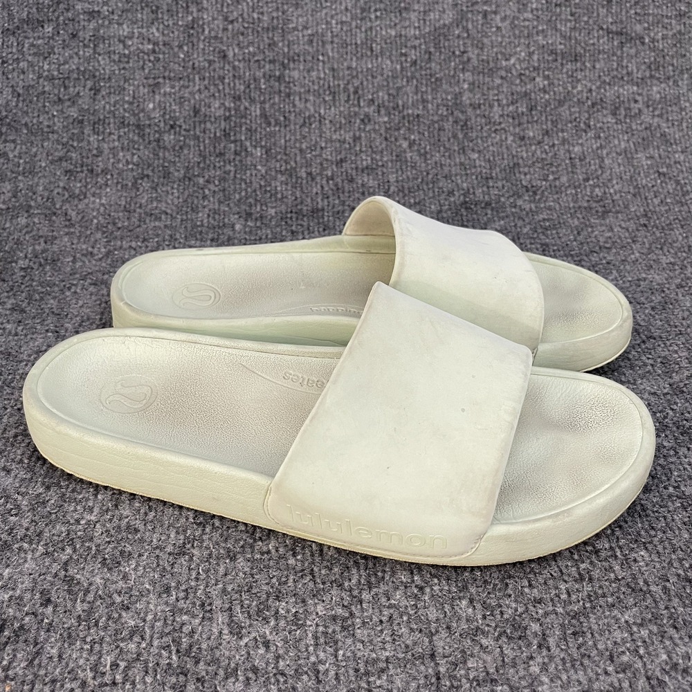 Lululemon W Restfeel Slide Sandals Womens Sz 9 Lime Green